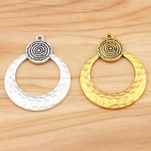 10 Vintage Boho Geometric Charms for DIY Necklace Making