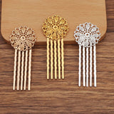 Vintage Copper Comb Wedding Bridal Hair Accessory