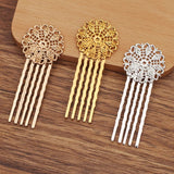 Vintage Copper Comb Wedding Bridal Hair Accessory