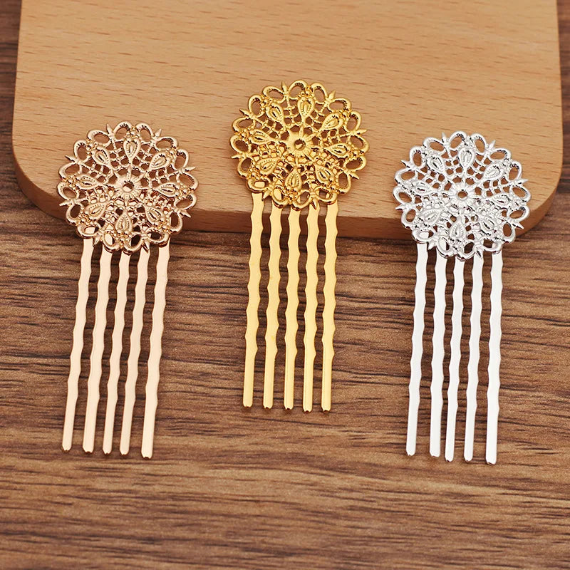 Vintage Copper Comb Wedding Bridal Hair Accessory