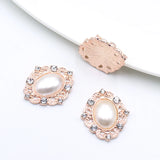 10Pcs 30*26MM Crystal Resin Sewing Button Clothing Wedding Decoration