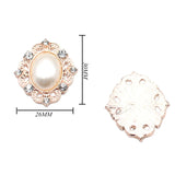 10Pcs 30*26MM Crystal Resin Sewing Button Clothing Wedding Decoration