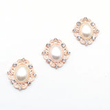 10Pcs 30*26MM Crystal Resin Sewing Button Clothing Wedding Decoration