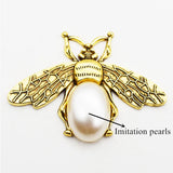 10 Pcs 35*47mm Bee Flat Paste Decorative Sewing Jewelry Accessories