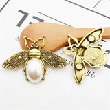 10 Pcs 35*47mm Bee Flat Paste Decorative Sewing Jewelry Accessories