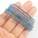 10Pcs Crystal Bracelet 27 Colors Rhinestone Elastic Women Wrist