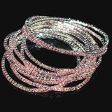 10Pcs Crystal Bracelet 27 Colors Rhinestone Elastic Women Wrist