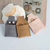 Pink Grey Coffee Microfiber Suede Jewelry Bag
