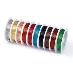 10 Rolls Copper Craft Wire for Jewelry DIY Making Accessories