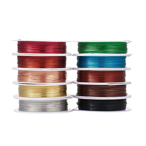 10 Rolls Copper Craft Wire for Jewelry DIY Making Accessories