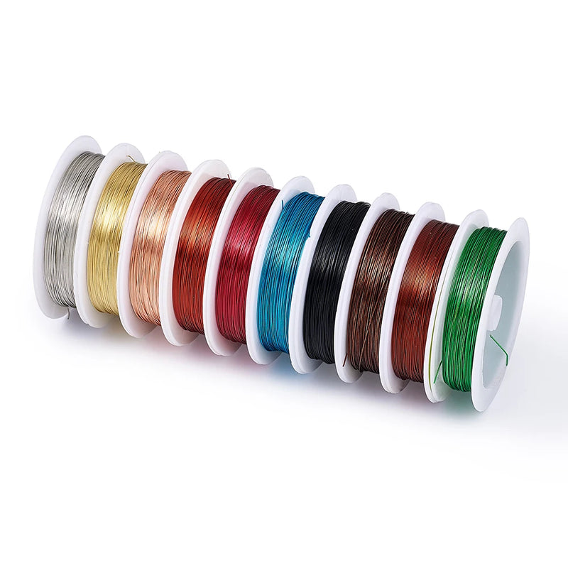 10 Rolls Copper Craft Wire for Jewelry DIY Making Accessories