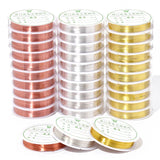 10 Rolls 0.2mm-1.0mm Silver Plating Copper Wire for DIY Jewelry Making