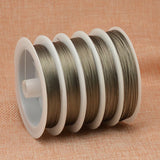 10 Rolls 0.38mm 0.45mm Silver Plated Metal Wire for DIY Jewelry Craft