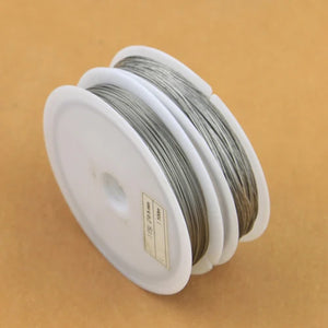 10 Rolls 0.38mm 0.45mm Silver Plated Metal Wire for DIY Jewelry Craft
