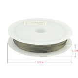 10 Rolls 0.38mm 0.45mm Silver Plated Metal Wire for DIY Jewelry Craft