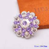 Berry Burst Cowboy Hatband Leathercrafts Violet Rhinestone Concho 19mm