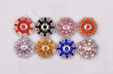 Berry Burst Cowboy Hatband Leathercrafts Violet Rhinestone Concho 19mm