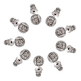10 Antique Silver Tibetan Style Beads for DIY Jewelry Making