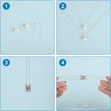 10 Sets 2-Strand 304 SS Box Clasps Rect Flower 4-Holes DIY Jewelry 15x10x3mm