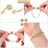 10 Sets 2Colors Rose Flower Magnetic Clasps Locking Closures for DIY Jewelry