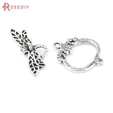 10 Sets Dragonfly Toggle Clasps for Bracelet Making