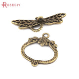 10 Sets Dragonfly Toggle Clasps for Bracelet Making