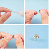 10 Sets Glass Globe Bubble Bottle Vial For Jewelry Making Multicolor 8-18mm