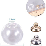 10 Sets Glass Globe Bubble Bottle Vial For Jewelry Making Multicolor 8-18mm