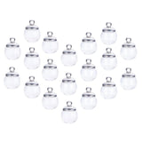 10 Sets Glass Globe Bubble Bottle Vial For Jewelry Making Multicolor 8-18mm