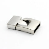 10 Sets Silver Bracelet Buckle Clasp 12mmx2.5mm