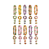 10 Sets Hawaiian Flower Leis Tropical Luau Party Supplies Hula Garlands