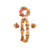 10 Sets Hawaiian Flower Leis Tropical Luau Party Supplies Hula Garlands