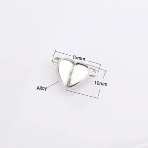 10 Sets/Lot Heart Magnetic Clasps for Couple Jewelry Making