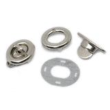 10 Oval Metal Kiss Clasp Closure Purse Lock Twist Turn Lock DIY