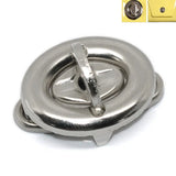 10 Oval Metal Kiss Clasp Closure Purse Lock Twist Turn Lock DIY