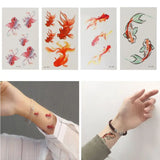 3D Vivid Goldfish Koi Pond Tattoos Sticker