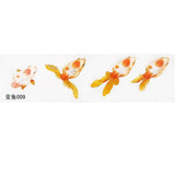 10 Sheets Fish UV Resin Stickers for DIY Micro Landscape