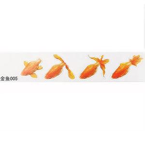 10 Sheets Fish UV Resin Stickers for DIY Micro Landscape