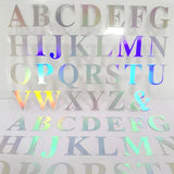 10 Sheets Glitter Alphabet Letter Stickers, Self Adhesive Chunky Letters