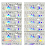 10 Sheets Glitter Alphabet Letter Stickers, Self Adhesive Chunky Letters