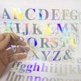 10 Sheets Glitter Alphabet Letter Stickers, Self Adhesive Chunky Letters