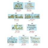 10 Sheets English Letters Metal Stickers Epoxy Resin Mold Fillings DIY Crafts