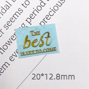 10 Sheets English Letters Metal Stickers Epoxy Resin Mold Fillings DIY Crafts