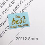 10 Sheets English Letters Metal Stickers Epoxy Resin Mold Fillings DIY Crafts