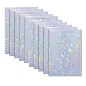 10 Sheets Holographic Overlay Lamination Vinyl A4 Self-Adhesive Waterproof