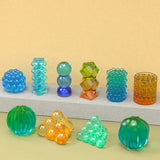 10 Silicone Candle Mold 3D Cube Pyramid Spherical Lantern