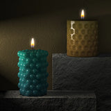 10 Silicone Candle Mold 3D Cube Pyramid Spherical Lantern