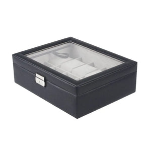 10 Slot Watch Display Box Case Jewelry Storage Organizer