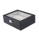 10 Slot Watch Display Box Case Jewelry Storage Organizer
