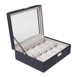 10 Slot Watch Display Box Case Jewelry Storage Organizer